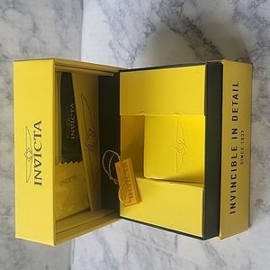 Yellow Invicta one Slot Watch Storage Box
